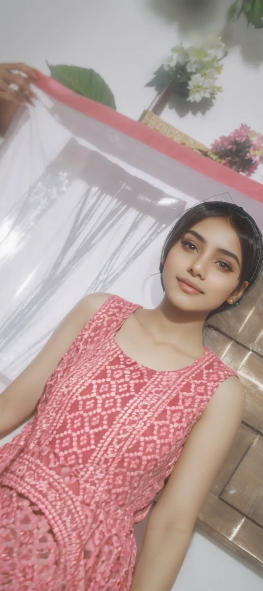 Made A Muslim girl just looks like them, wearing a hijab, Jeans jacket and sunglasses, Dark backgrounds with perfect lighting are made by experts, delicately detailed eyes, A delicate and delicate smile, milkyW, Perosant, holograph, deep dark background