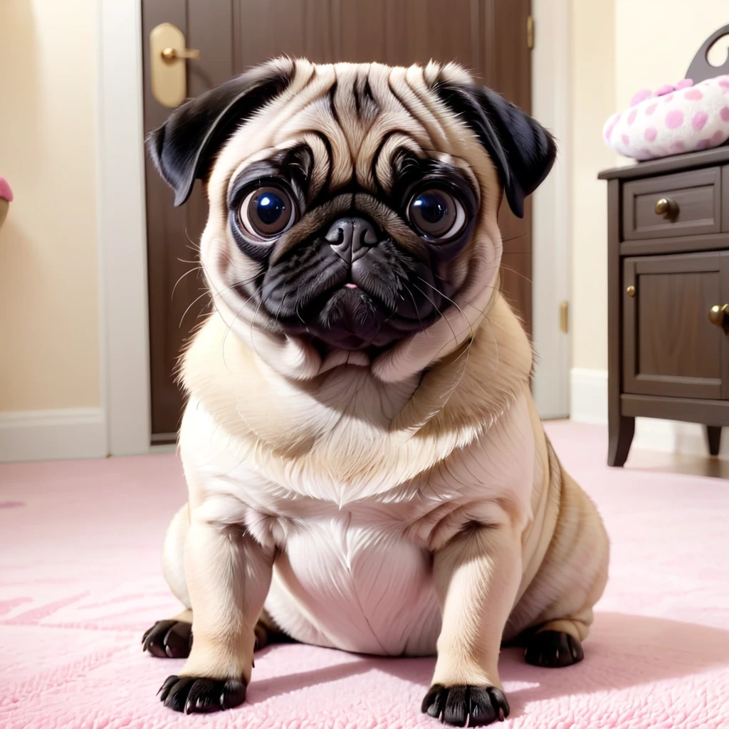 Modison Disney, Pug  born from a pug father and a cat mother