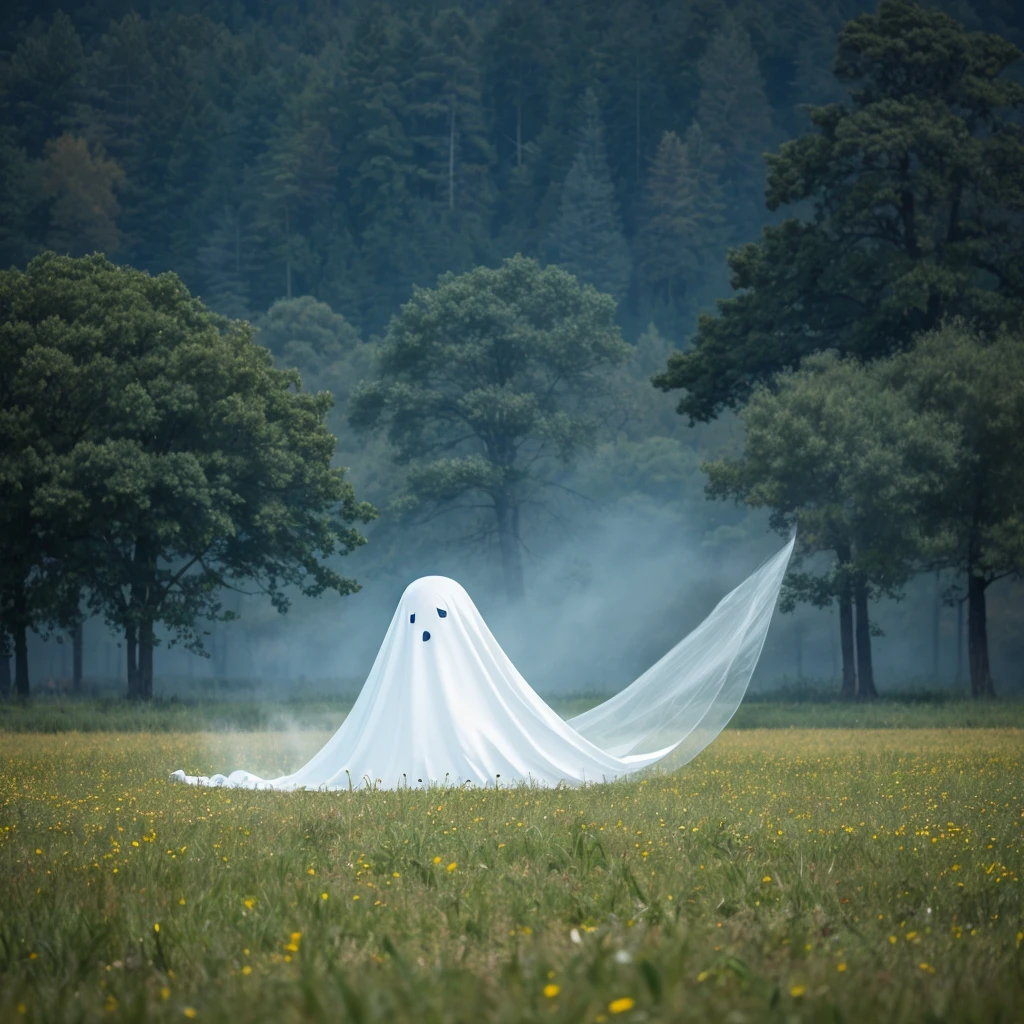 Ghost floating in the field