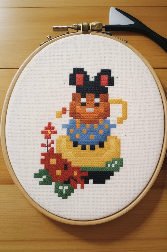 cross stitch pattern, pixelart