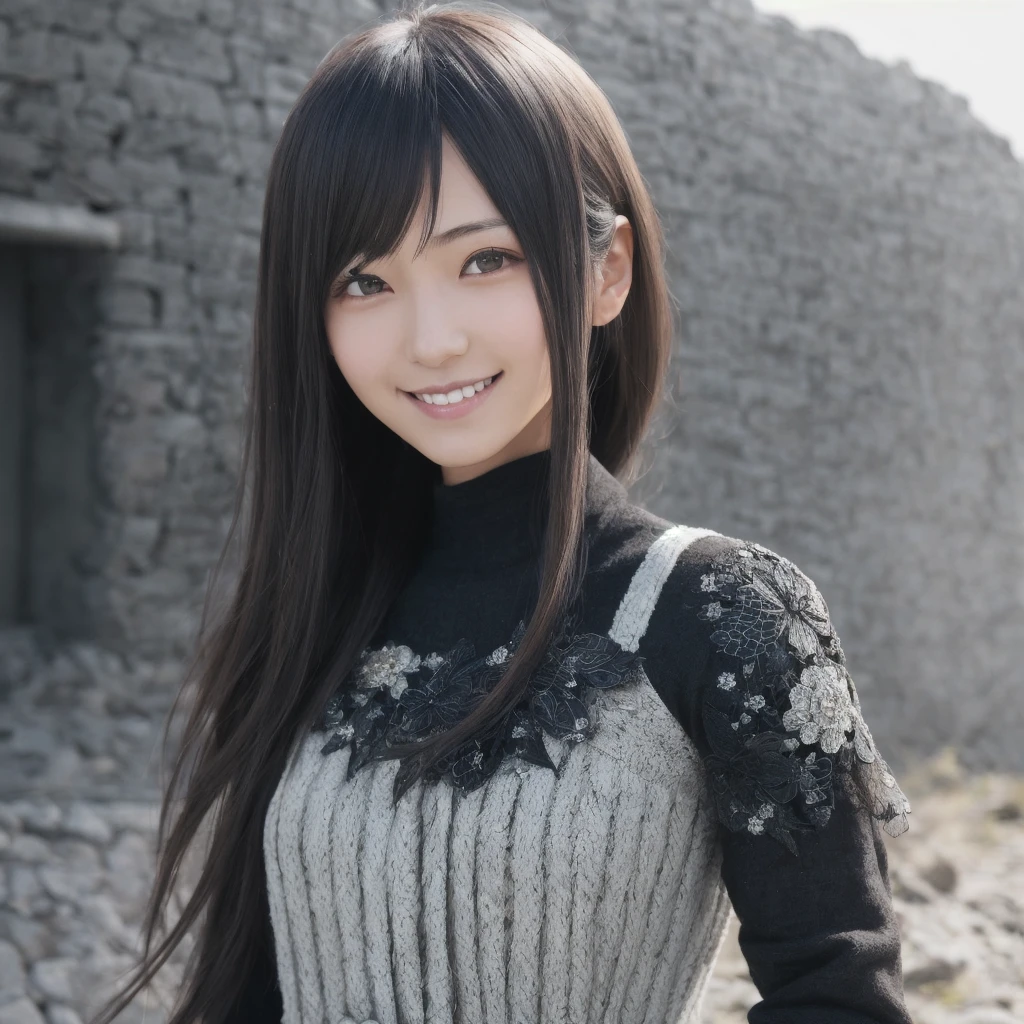 (1girl,aragaki,smile,piece ),(best quality:1.33),,ultra detailed,super detailed skin,