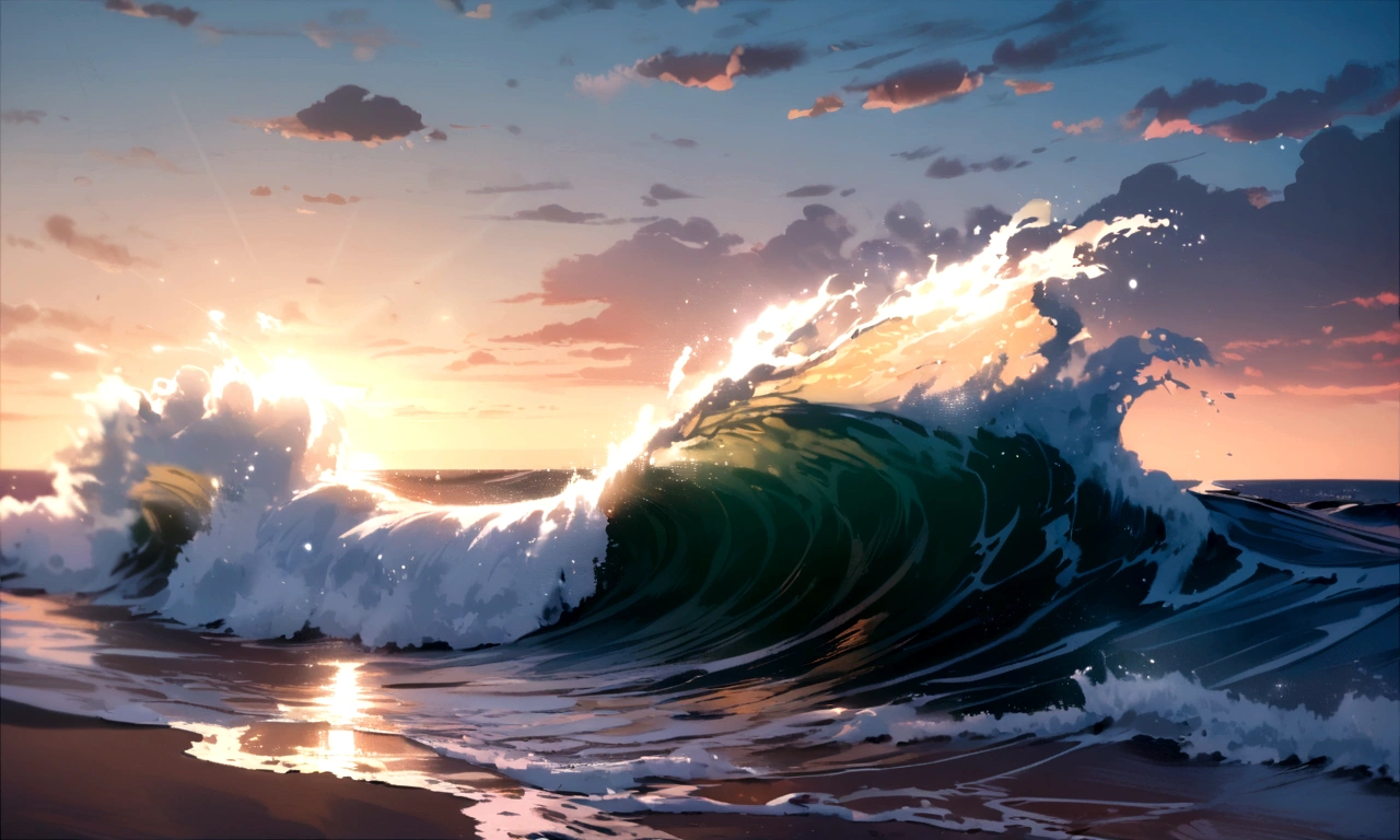 Beach waves