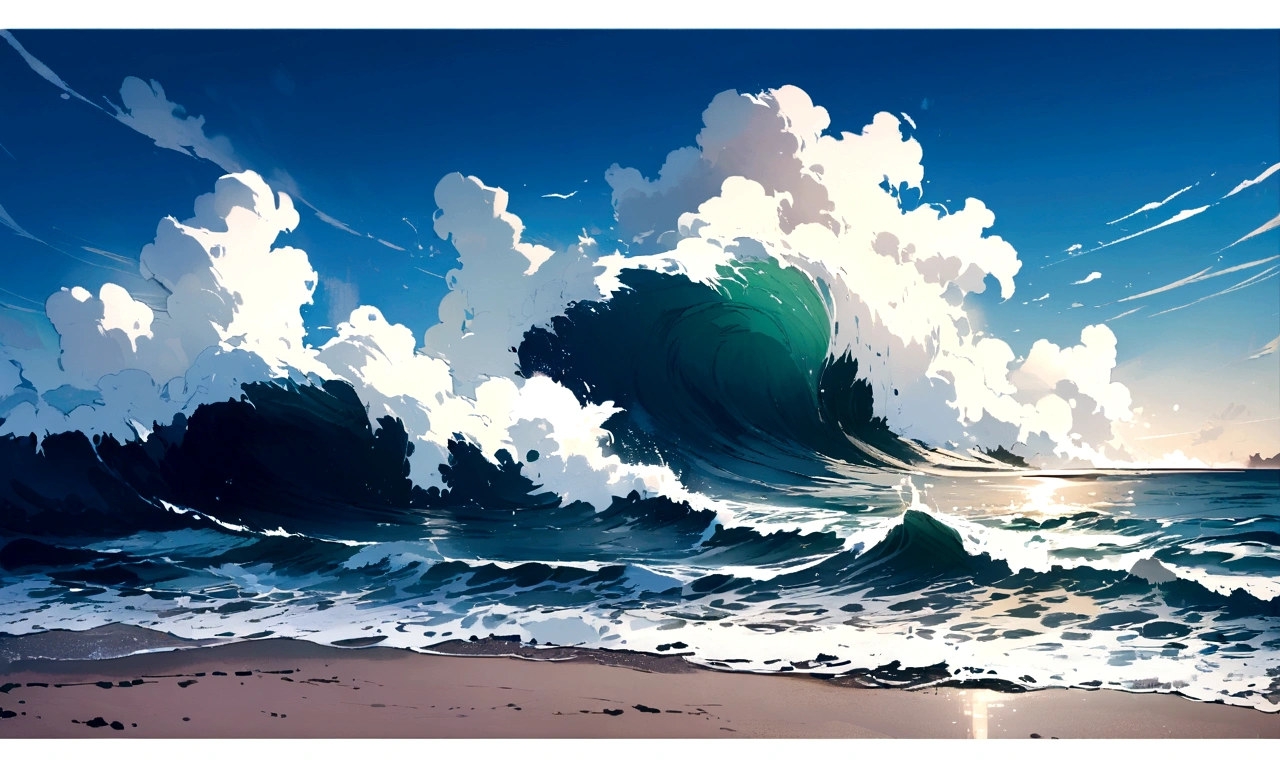 Beach waves