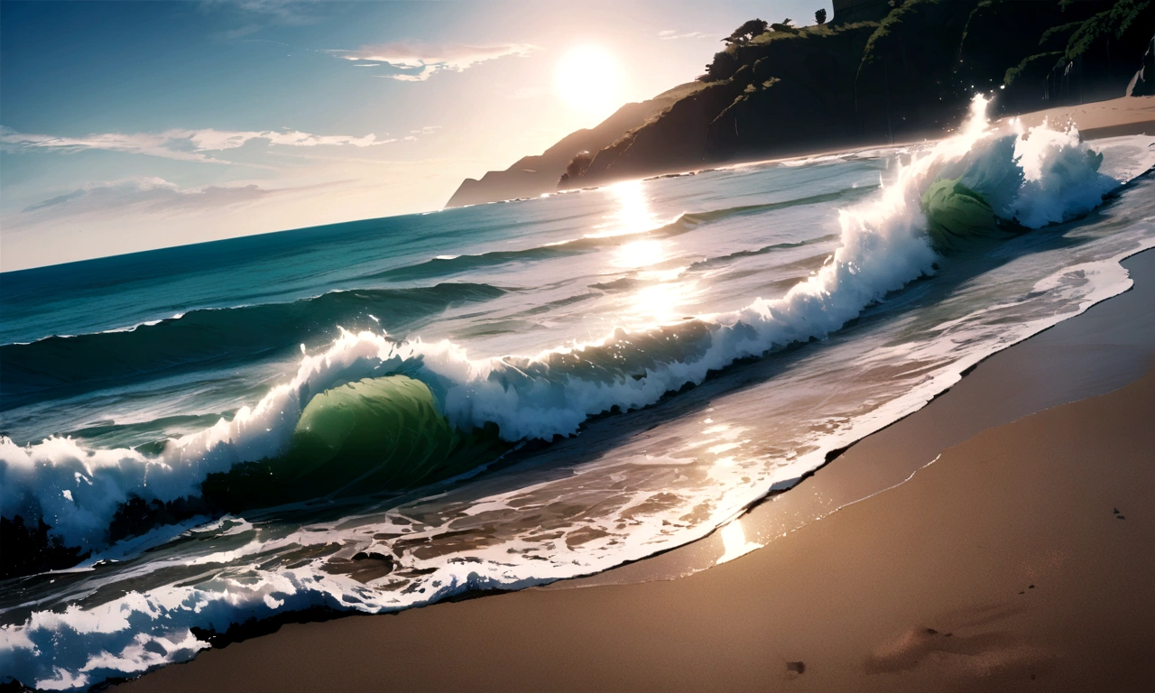 Beach waves