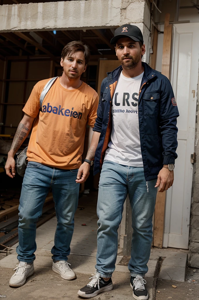 Messi became a construction worker
