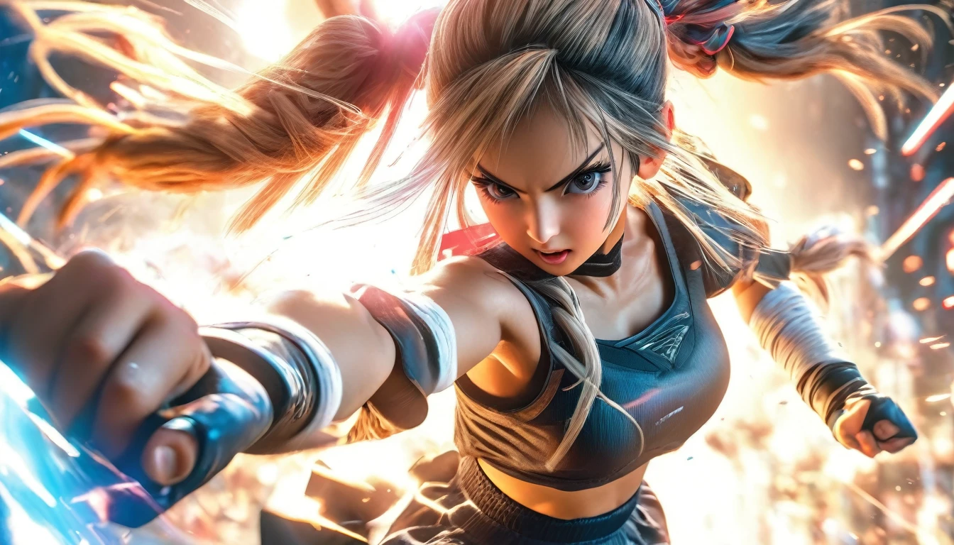 1girl, twintail girl, fighting, high kick, anime style, perfect face, long eyelashes, cinematic angle, cinematic lighting, cinematic shadows, dynamic pose, (best quality,8k,highres,:1.2),ultra-detailed,vivid colors,HDR,UHD,studio lighting,ultra-fine painting,sharp focus,physically-based rendering,extreme detail description,professional