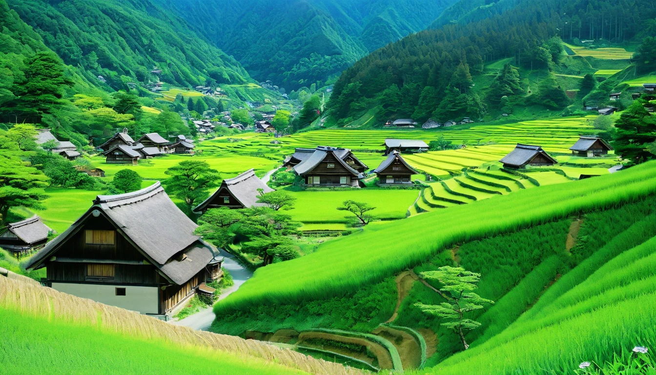 landscape、Shirakawa-go、Vision