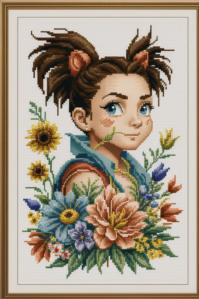 cross stitch pattern, pixelart
