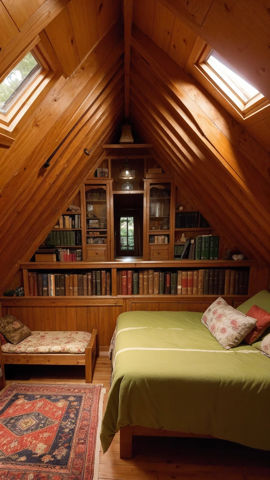 ((Highest quality)), ((masterpiece)), (detailed)Secret Attic of the Forest Villa 1.2