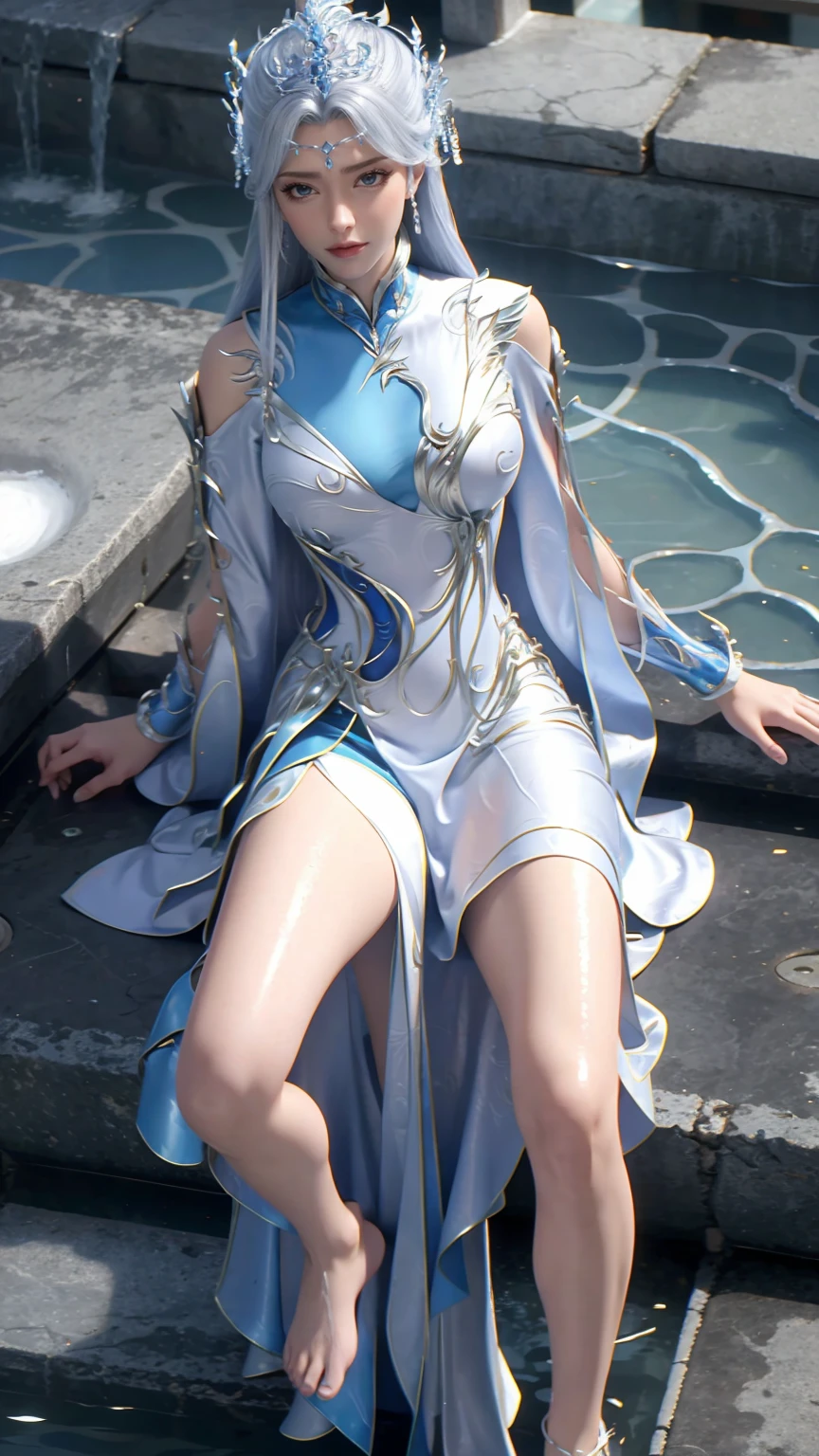 girl,girl在水上下, diving, I have a perfect face, Eye, income, diving,Underwater深处,Underwater,break in,Ton de Aso cage overall, hair,exquisite bare feet,Smooth thighs,精緻的五官和美麗的Eye bodyesbian,while lying down,Smooth thighs,Lace Skirt,dress,Wet all over,Water Magic,Wet,(Silver long hair),(蓝色Eye),Gauze on body