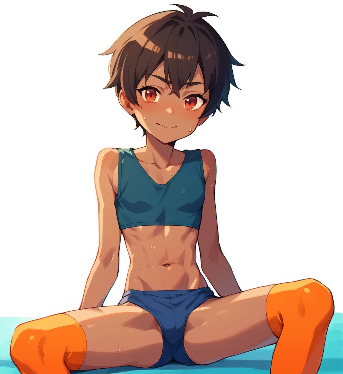 Belly button juvenile Brown skin Sweating