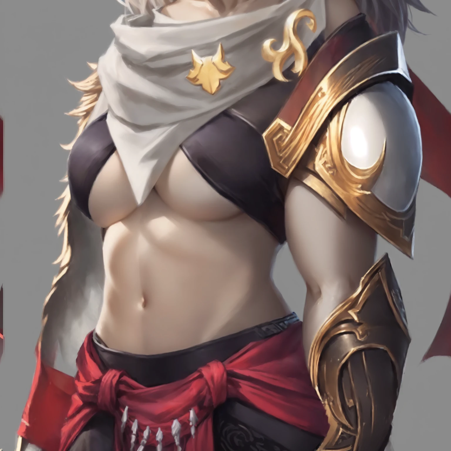 Female Warrior腹部的特写镜头, Human Female Character Art, Casimir Art, Female Warrior, Detailed anime character art, Character Art Close-up, Detailed digital anime art, Keqing from genshin impact, Full body details, Created by senior character artists, Krenzkushat, Extremely detailed Artgerm, hero character art