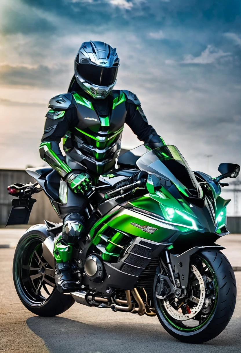 Kawasaki Ninja H2r as a transformer