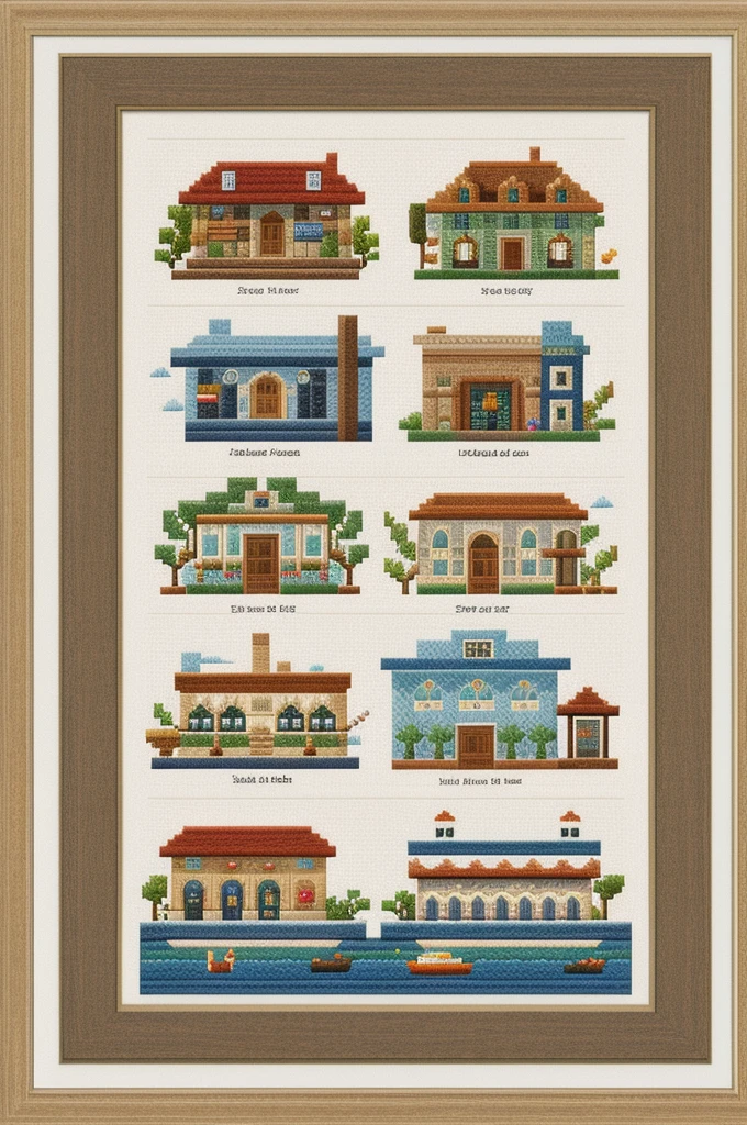 cross stitch pattern, pixelart
