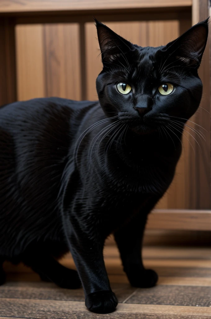 Sadest cat of black color