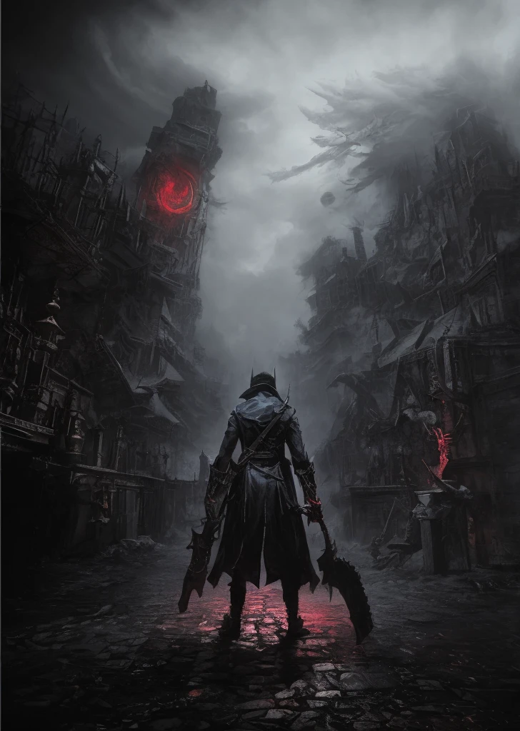 Masterpiece, 4K, Sharp focus, Highest quality,Wide shot,Imagine a world where darkness and cold rule, You find yourself in the depths of the nine levels of hell. The once vibrant landscape is now a quiet and scary ghost town,Filled with endless pain. The sky was obscured by a thick haze, The only sound you hear is the cry of a person. As you pass the level, You encounter demons and tormentors, Everyone made up their minds,You can't escape their grasp. You can survive every layer of horror,Find a way out of this dark, cold hellish landscape??