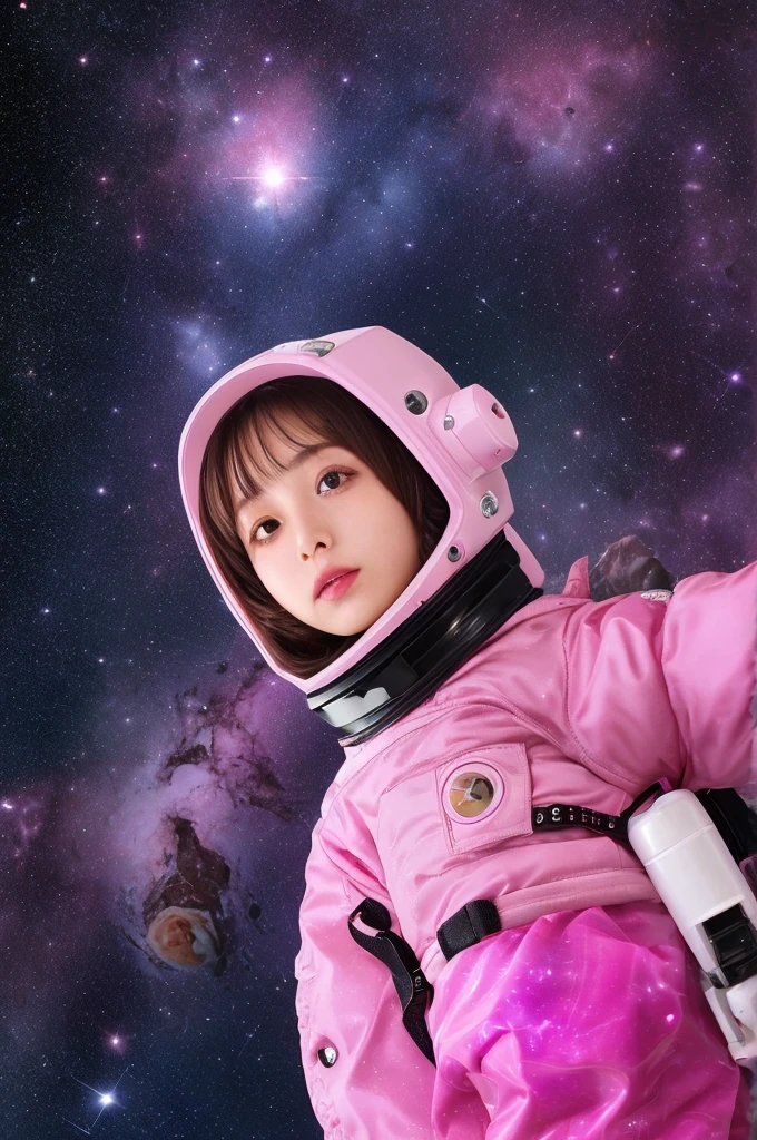 Pink outer space。