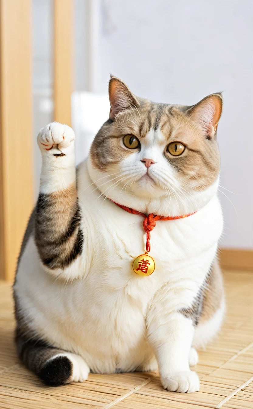 Fat Cat,Action-packed backgrounds,Clear, high-quality photos,Upper Body,Lucky Cat,