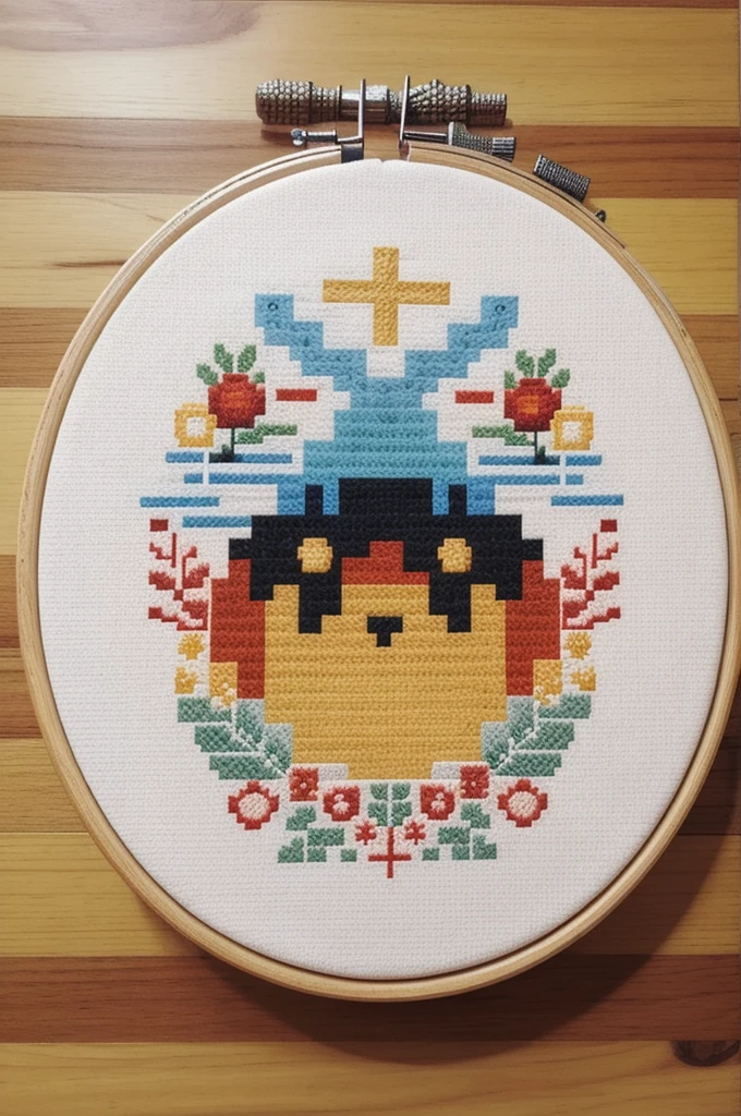 cross stitch pattern, pixelart
