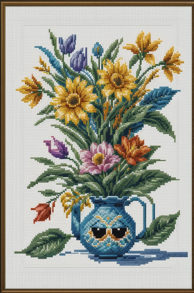 cross stitch pattern, pixelart