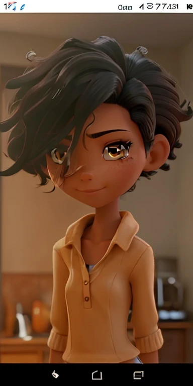 women, pelo largo, black hairr, eyes browns