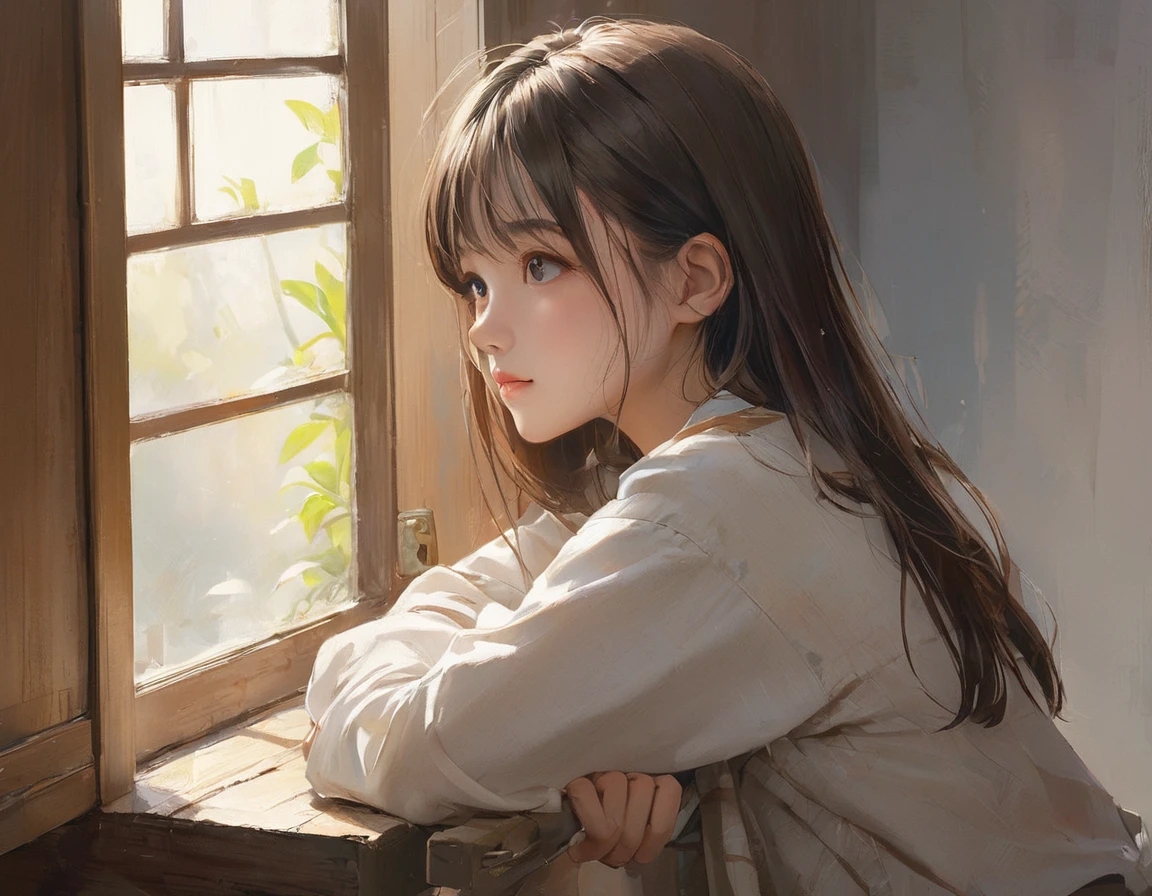 (masterpiece, Highest quality:1.2), One girl, alone,
