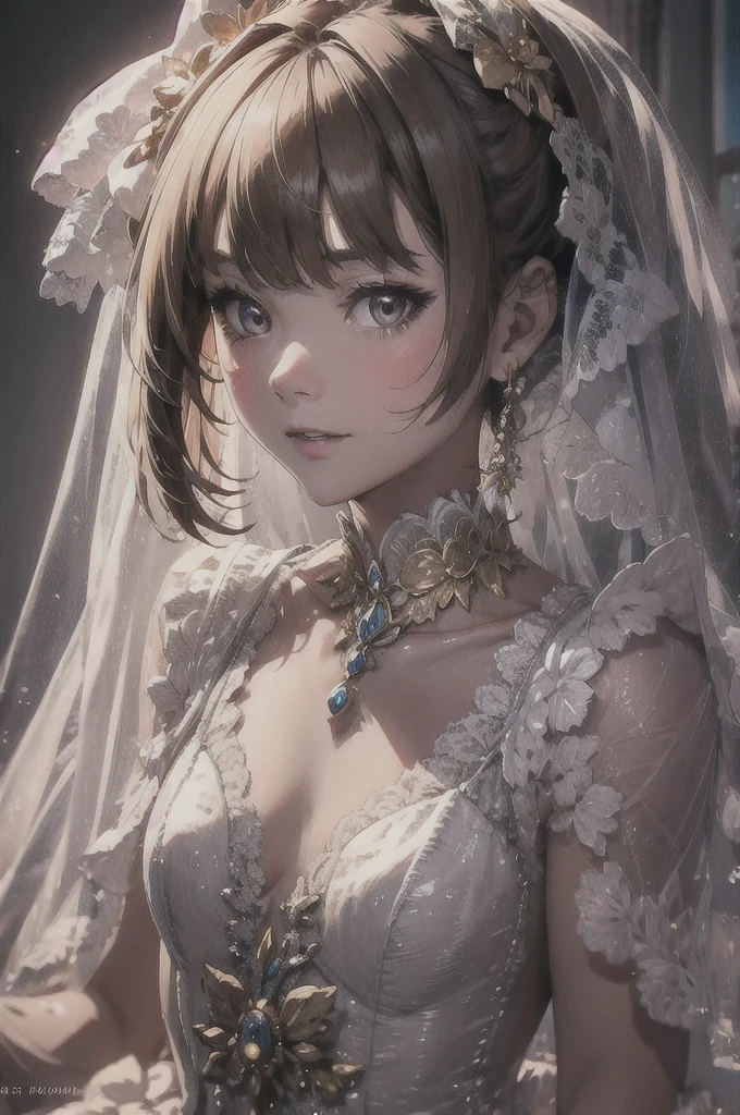 prompt: 8K resolution, Delicate features, , single, Unique pupils, smile, blonde, Princess Cut, Ribbon hair ornament, brooch, Shiny candy blue dress, Gold embroidery,Lolita Style, Gothic style, Facing the audience, Otaku Room, Female demon, Narrow Mouth, Small lips, Embarrassed expression, Small mouth, Thin lips, Embarrassed expression, Overall view, Zoom out, whole body,