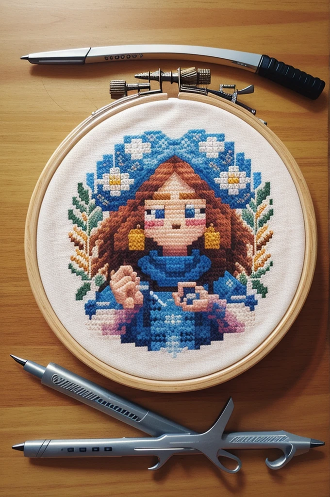 cross stitch pattern, pixelart
