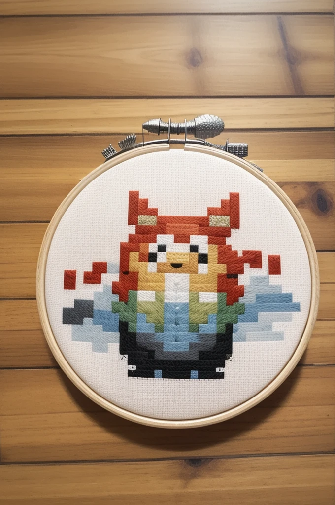 cross stitch pattern, pixelart
