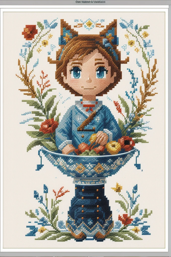 cross stitch pattern, pixelart