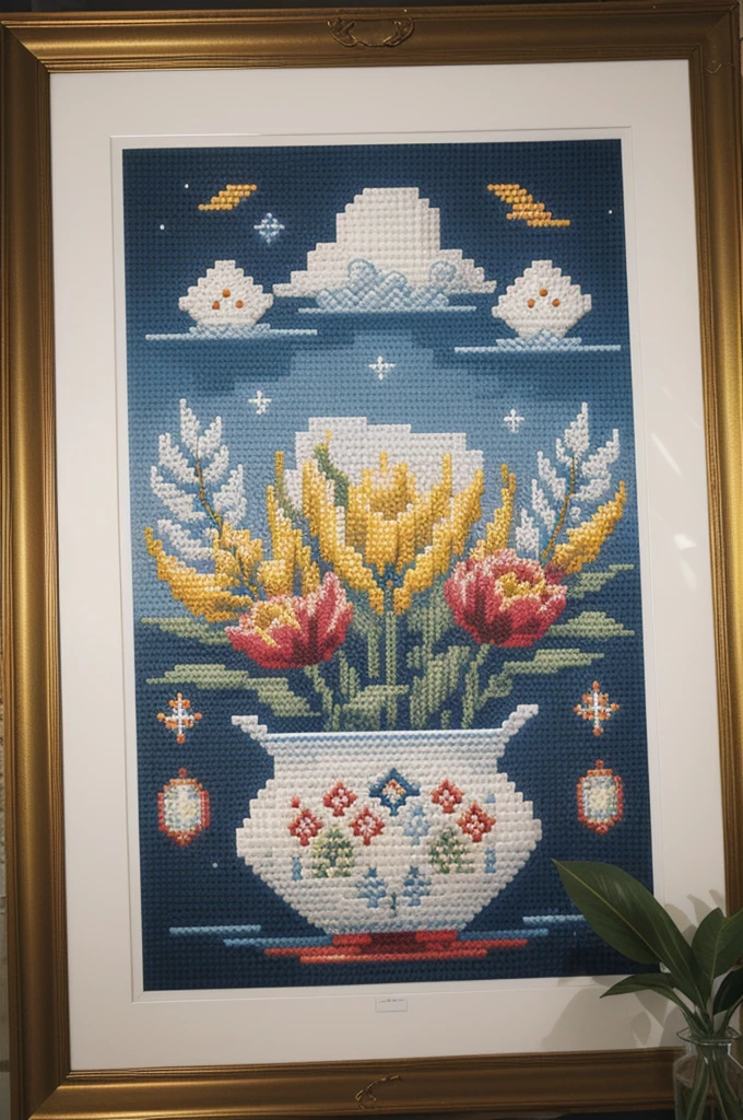 cross stitch pattern, pixelart

