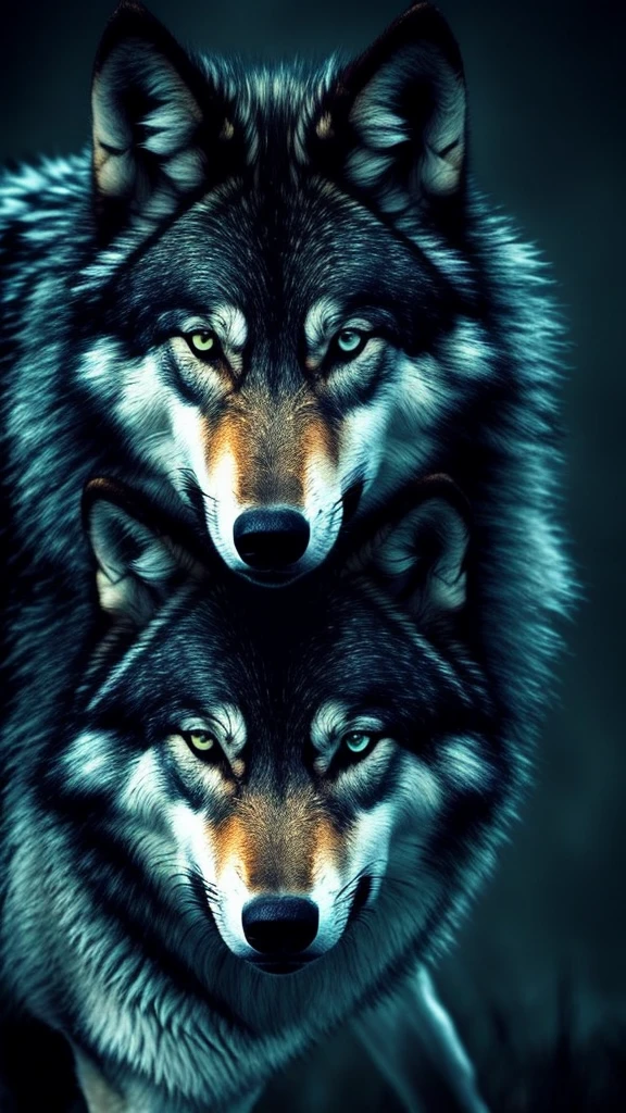 Darkness, wolf,