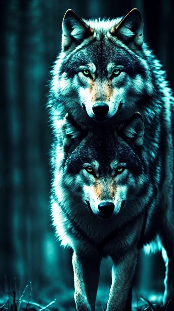 Darkness, wolf,