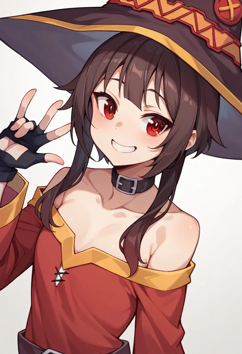 、、A big smile、Megumin、Red Eyes、Cute smile、