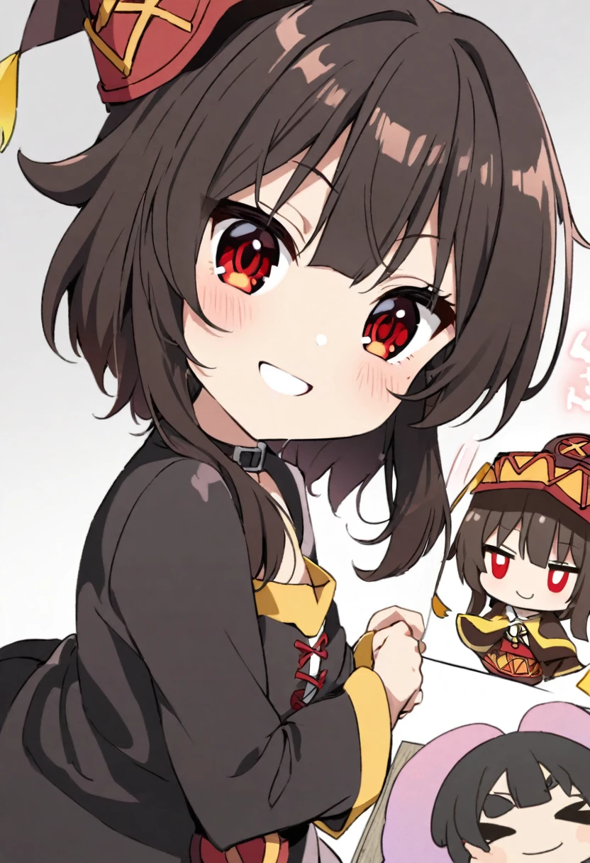 、、A big smile、Megumin、Red Eyes、Cute smile、