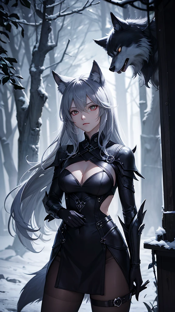 Darkness, wolf,