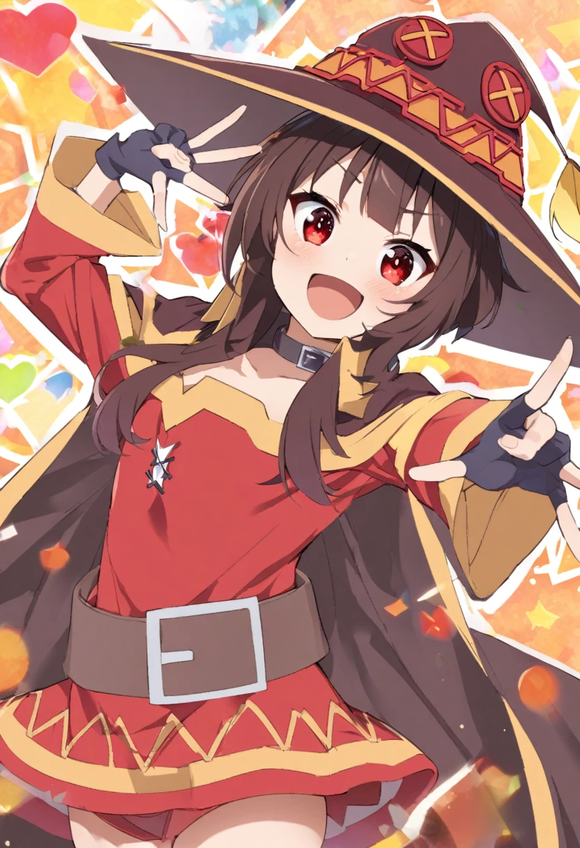 、、A big smile、Megumin、Red Eyes、Cute smile、Smile、