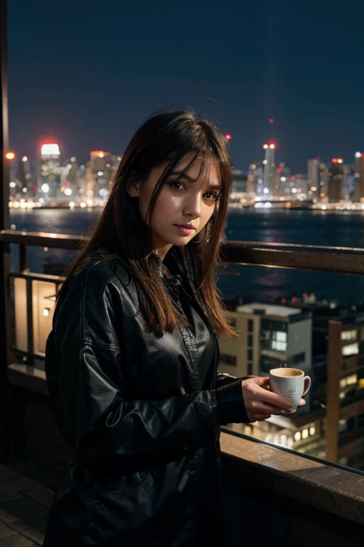 🌃🙎☕