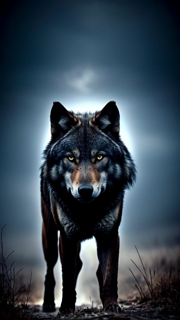 Darkness, wolf,