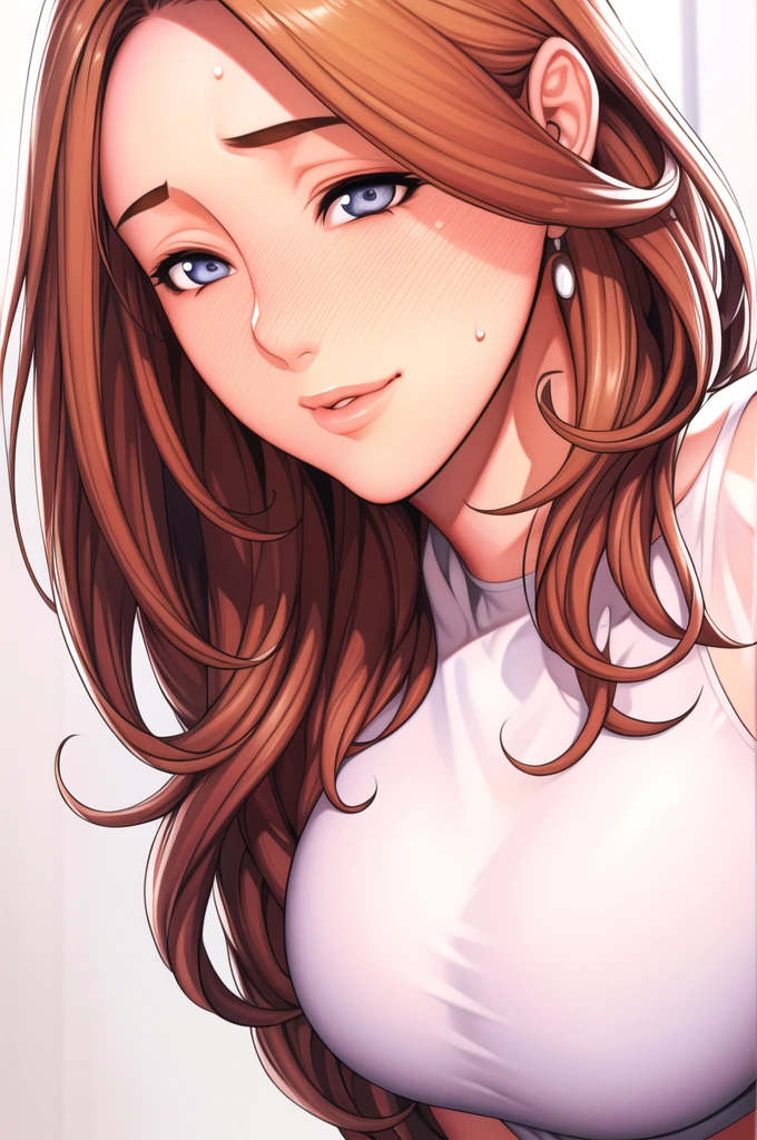 Simple White Background,
White t shirt, pink pants, brown hair,Forehead. Mole on right cheek
1 girl, 20yo,Young female,Beautiful Finger,Beautiful long legs,Beautiful body,Beautiful Nose,Beautiful character design, perfect eyes, perfect face,expressive eyes,perfect balance,
looking at viewer,(Focus on her face),closed mouth, (innocent_big_eyes:1.0),Light_Smile,
official art,extremely detailed CG unity 8k wallpaper, perfect lighting,Colorful, Bright_Front_face_Lighting,shiny skin,
(masterpiece:1.0),(best_quality:1.0), ultra high res,4K,ultra-detailed,
photography, 8K, HDR, highres, absurdres:1.2, Kodak portra 400, film grain, blurry background, bokeh:1.2, lens flare, (vibrant_color:1.2),professional photograph,
(Beautiful,large_Breasts:1.4), (beautiful_face:1.5),(narrow_waist), full body