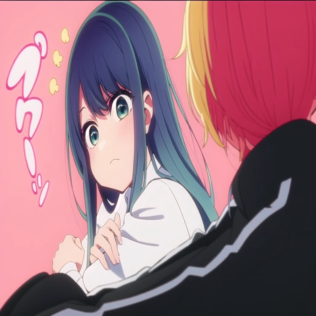nsfw, <lora:concept-teamwork-v2:0.7>, 2girls, 1boy, teamwork, fellatio, deepthroat, cum,(2girls:1.4),masterpiece,high quality,<lora:heartstarpupils:1>,
BREAK <lora:HoshinoAi_v9-000007:1>,1girl,Hoshino Ai,long hair,purple hair,streaked hair,purple eyes,(star-shaped pupils),hair ornament,
ADDCOL <lora:brj-hoshino-ruby-v1:1>,1girl,hoshino ruby,mismatched pupils,star-shaped pupils,blonde hair,long hair,