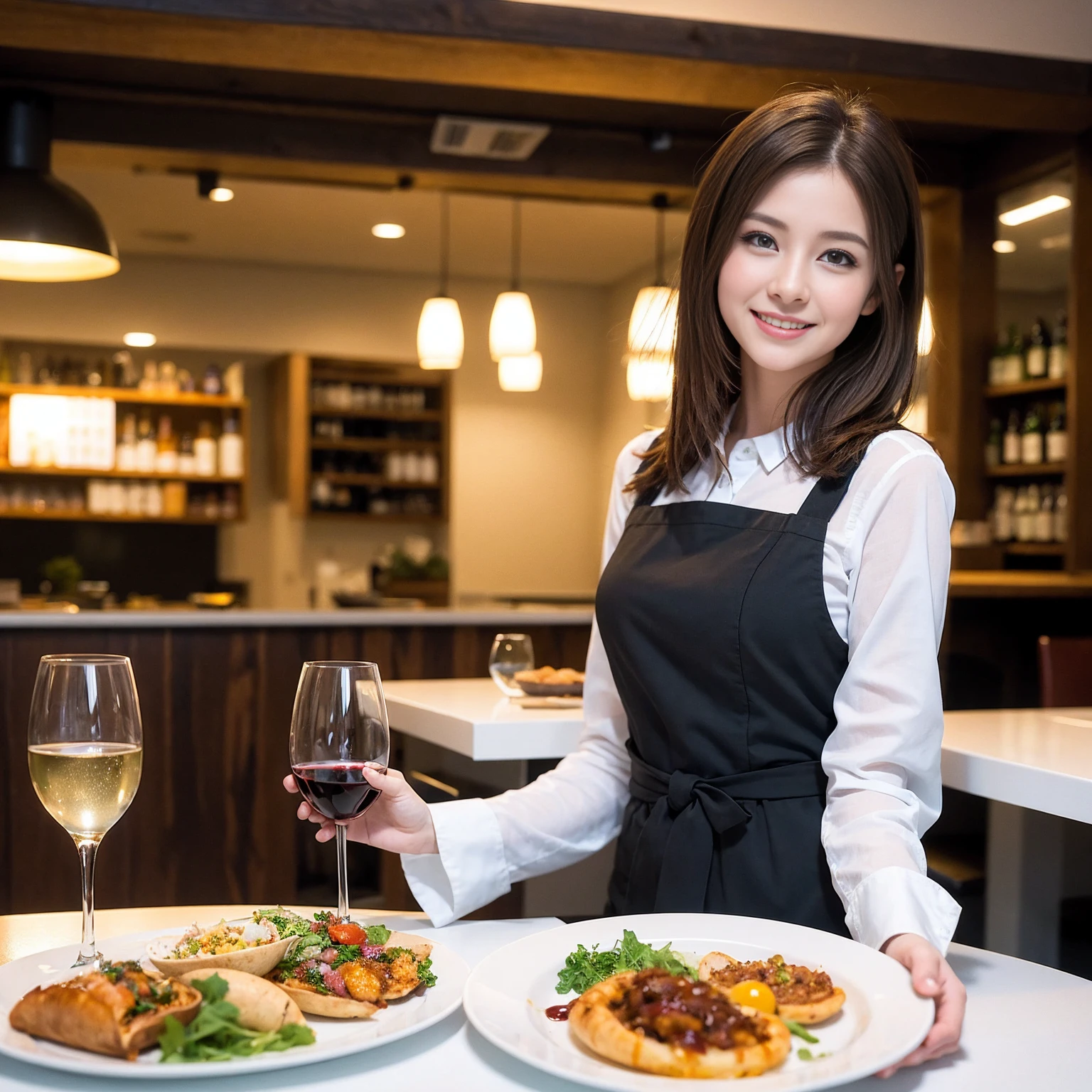 ((Highest quality、8K、masterpiece:1.3))、slimカップル、modelカップル、(Realistic, Intricate details:1.2), full-course dinner、Wine Party、Amazing view of the sunset sky and clouds、A bright smile、The wonderfulness of smile、Bright image、The beauty of wine, Beautiful Face, blue eyes, The light shines on your face, Blushing, short hair,Bright Face、 (Age 37), 39 years old, red wine 、Appetizers、Italian food、Wine bottle、Champagne、sparkling wine、Two beauties、Brown Hair、Shortcuts、Long sleeve shirt、dress、Beautiful woman 1, (slimな顔), (The body is slim), (Brown Hair), (Shortcuts), cheeks turn a little red,Attractive beauty、restaurant, In a prominent place (From the waist up) Nova Frog Style, actress, model, Upper Body, White wine, slim, wine glass, 中央に置かれたwine glass, smile, (smile: 1.15), Beautiful fine grain, Depth f/2,saturation, High Contrast, Strong light and shadow,Moist Body:1.5、3D texture、Delicate eyes、Brown Hair、The hair is very shiny、