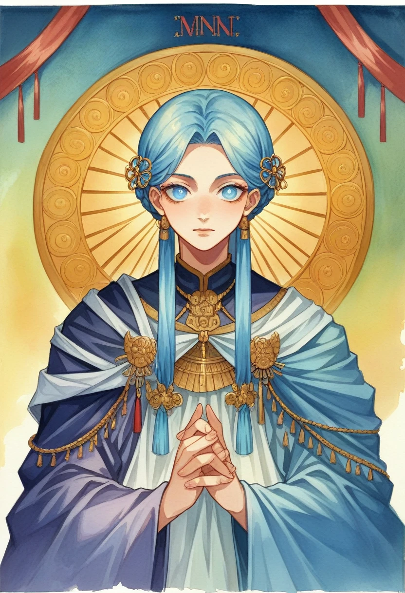 (((masterpiece))), (((best quality))), ((Extremely detailed)), (Surrealism), (Highly detailed CG illustrations), ((Extremely delicate and beautiful)),灯Light, Create a stunning、Anime artwork currently popular on ArtStation, showcasing exquisite beauty and captivating aesthetics. Artwork should be highly detailed, Features compelling characters and visually appealing environments. The characters in the work are ancient style girls,Watercolor and ink style,Light blue hair,Blue-purple clothes,Hair accessories,Blue pupils,Soft tones,Vibrant colors,Light,Light与影,Dynamic,clear