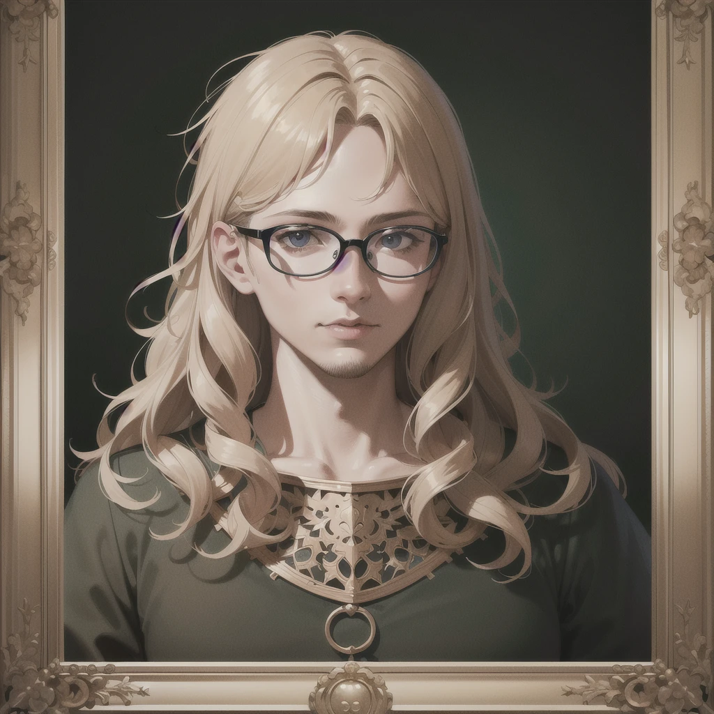 (Masterpiece, Best Quality, Highres:1.4), Detailed, Intricate Details, 4K,
color splashes, line art, art, fibonacci,1man with stubble, slightly curly hair, and black square plastic-framed glasses,