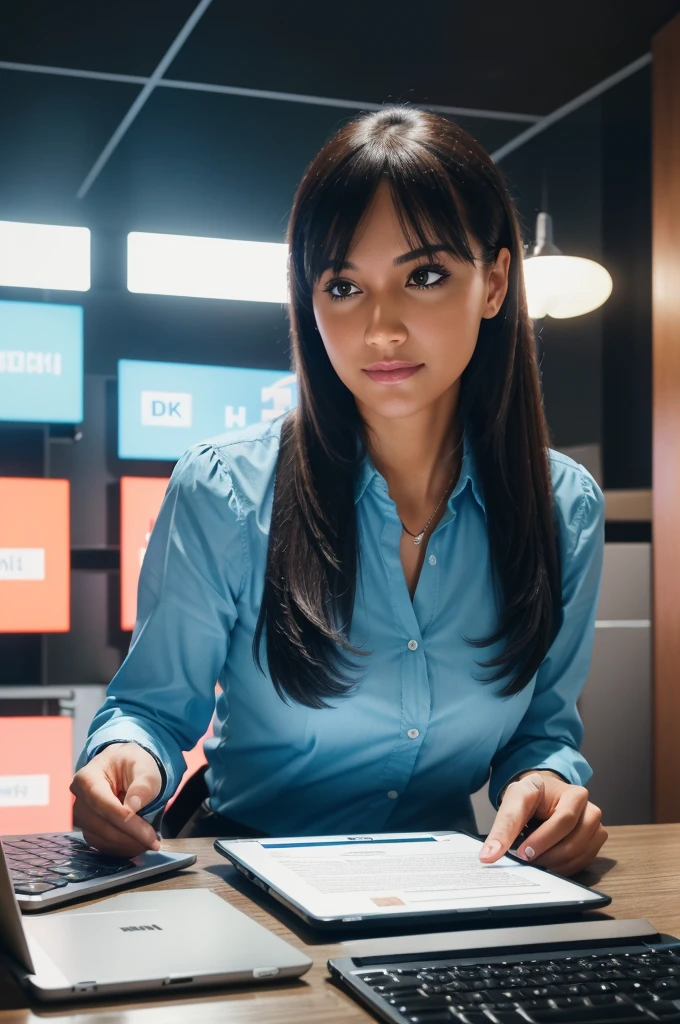 Creating a high-quality, ultra 4K image with specific themes and concepts like "business people using internet technology to study on tablets, digital marketing concepts, creating content on social media, using the internet to connect with media, video chatting, and conducting business" requires a well-crafted prompt. Here’s a detailed prompt that you can use to generate such an image: