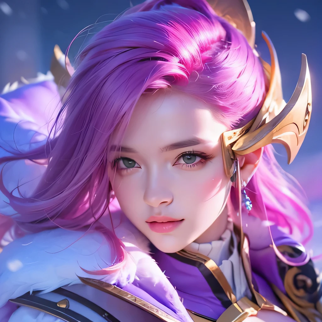 best quality,4k,8k,highres,masterpiece:1.2,ultra-detailed,photorealistic:1.37,landscape,portraits,professional,sharp focus,vivid colors,HDR,physically-based rendering,bokeh,studio lighting,extreme detail description,realistic digital painting,Northern Lights,snow-capped mountains,crystal clear lake,swaying pine trees,serene atmosphere,majestic beauty,sunlight pouring through clouds,subtle color transitions,delicate brushstrokes,dramatic depth of field,peaceful solitude,harmonious color palette,ethereal glow,meticulous attention to detail,audience captivated,breathtaking scenery,impeccable level of realism,awe-inspiring landscape,serenity depicted in every stroke,(large D breast and exsposed cleavage: 1.6),naughty smile,red lips,bright yellow eyes,
