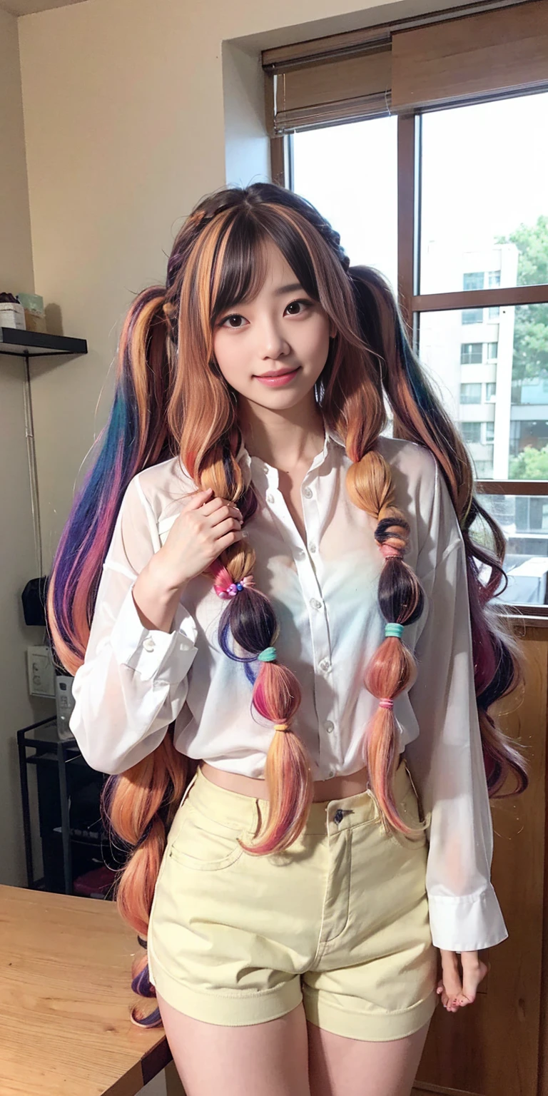 
12 year old girl、
Day本アイドル、

Cute Smile、
Lewd smile、　
Panting face、Pant voice、
Fluid organization:1.6), One beautiful girl with really wild hair, (Colorful wavy hair:1.2),( Two long braids:1.2), (Long wild hair:1.2), (Multicolored Hair: 1.9),Cute smile
Bakery Sales Staff、

Angle from directly below、
Low - Angle、スーパーLow - Angle、
apron、
blouse(See-through)、
はだけるblouse、
My shirt is open、
Open shirt、
hot pants、
ピンク色のhot pants、I can see a little underwear、Thighs、Butt、Beautiful buttocks、
I'm cleaning、
I'm wiping the floor.、Wipe the floor with a rag、
Bend over to clean、




clear、serious
Bakery Cafe、bread
Bakery clerk、Day本アイドル、

(masterpiece), (Highest quality:1.4), Absurd, [:Intricate details:0.2],  (View your viewers:1.2), Day,  reflection、
Reddish hair，Golden Student，enjoy，Moist，肉感Thighs，Slim figure，Moist, Glowing pink skin，transparent，Mature Woman，Affectionate expressions，情熱的に取り組んでいます

Day本アイドル