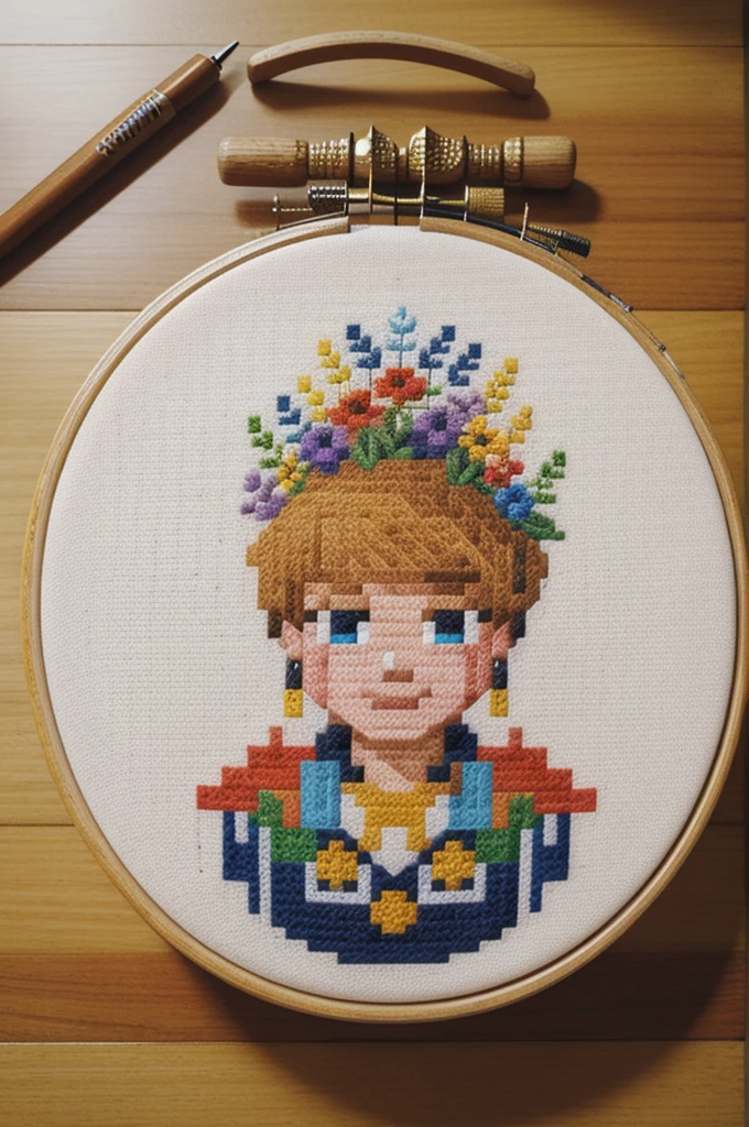cross stitch pattern, pixelart
