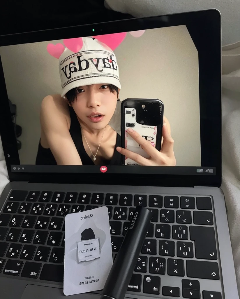 Cum over mouth boobs showing