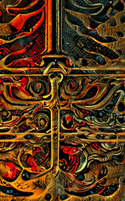Modulistic terror,
A vast sadistic feast,
The only way to exit,
Is going piece by piece,
You have no choice of life or death,
My face you will not see,
I'll rip your flesh 'till there's no breath,
Dismembered destiny,
As soon as life has left your corpse,
I'll make you part of me,
No emotion,
Death is all I see,
Modulistic terror,
A vast sadistic feast,
The only way to exit,
Is going piece by piece,
Bones and blood lie on the ground,
Rotten limbs lie dead,
Decapitated bodies found,
On my wall, your head!,
On your trail I close the gap,
One more life that soon won't be,
No emotion,
Your flesh is all I need,
I'll send you to your maker,
Confront the God you seek,
A flash of red upon his your chest,
Safety out of reach,Fractal, dark colours,Masterpiece, 3d modelling, super detailed, abstract art, digital art